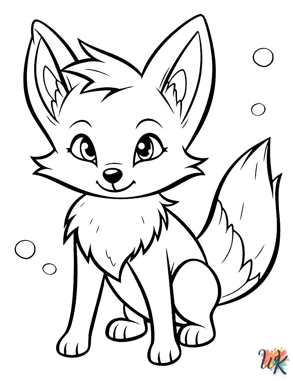 coloriage Renard  en ligne gratuit