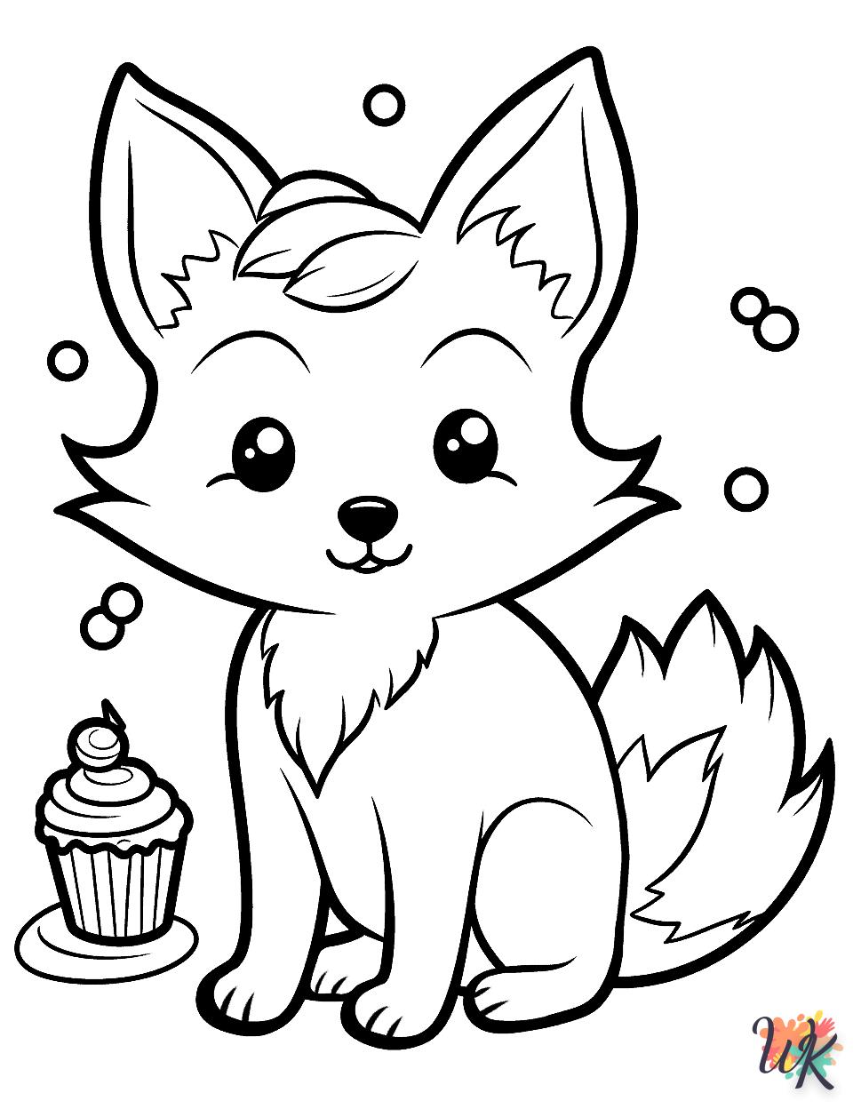 coloriage Renard  gratuit