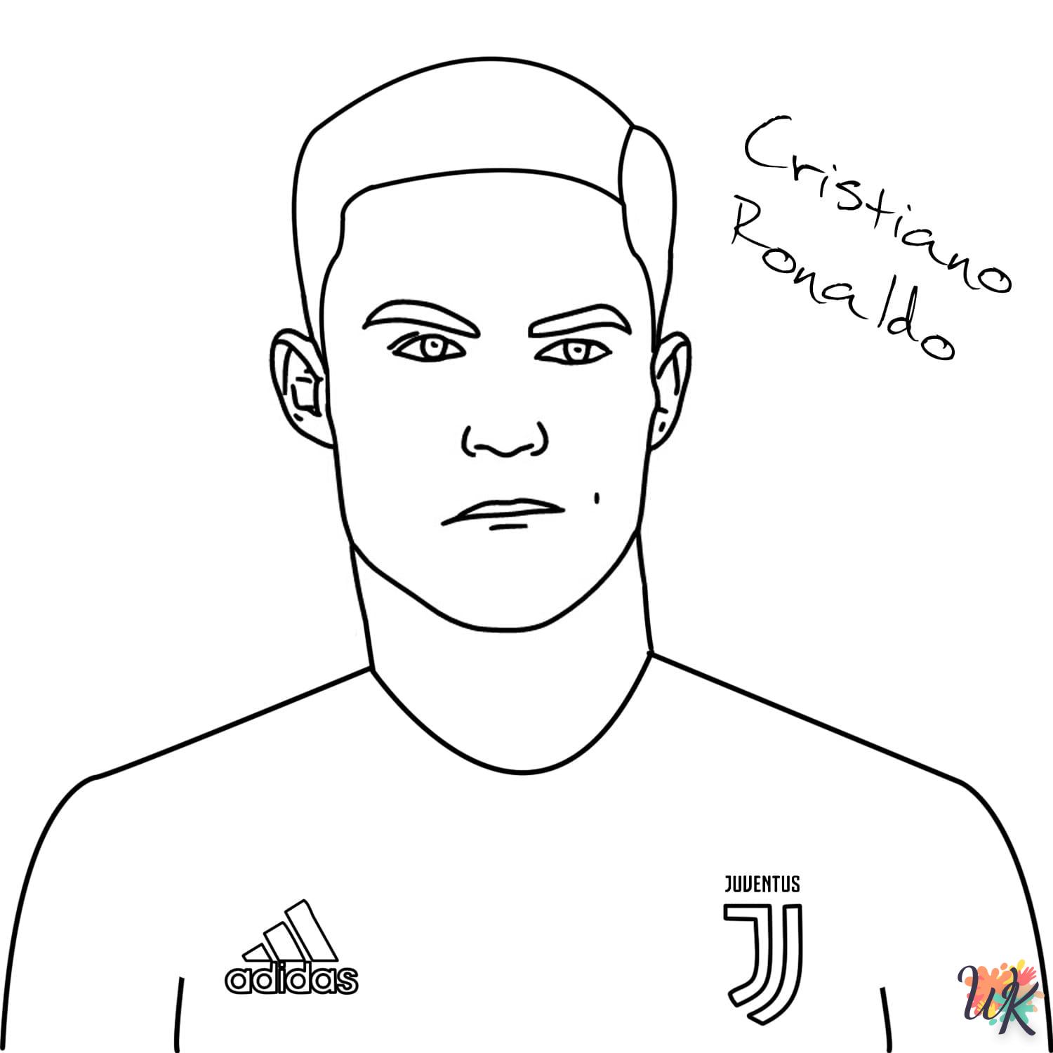 coloriage Ronaldo  pour enfant de 6 ans