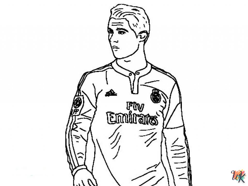 coloriage Ronaldo  en ligne maternelle