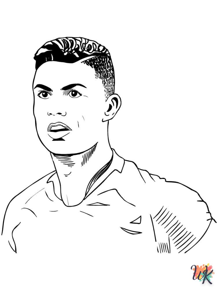 coloriage Ronaldo  a imprimer enfant 5 ans