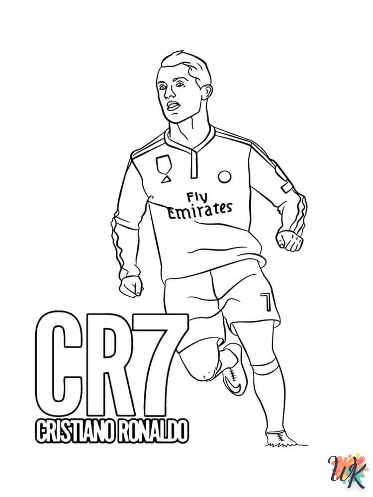 coloriage Ronaldo  enfant 4 ans a imprimer