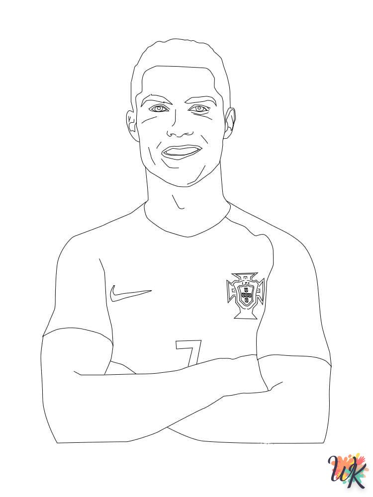 coloriage Ronaldo  à imprimer gratuitement pdf