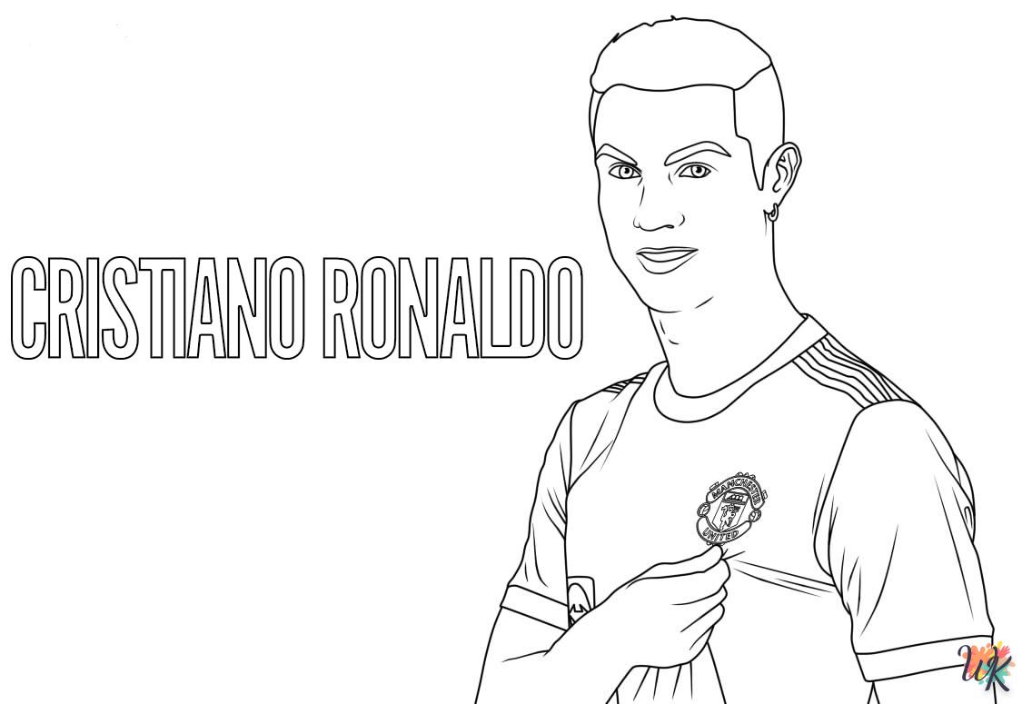 alphabet coloriage Ronaldo  en ligne