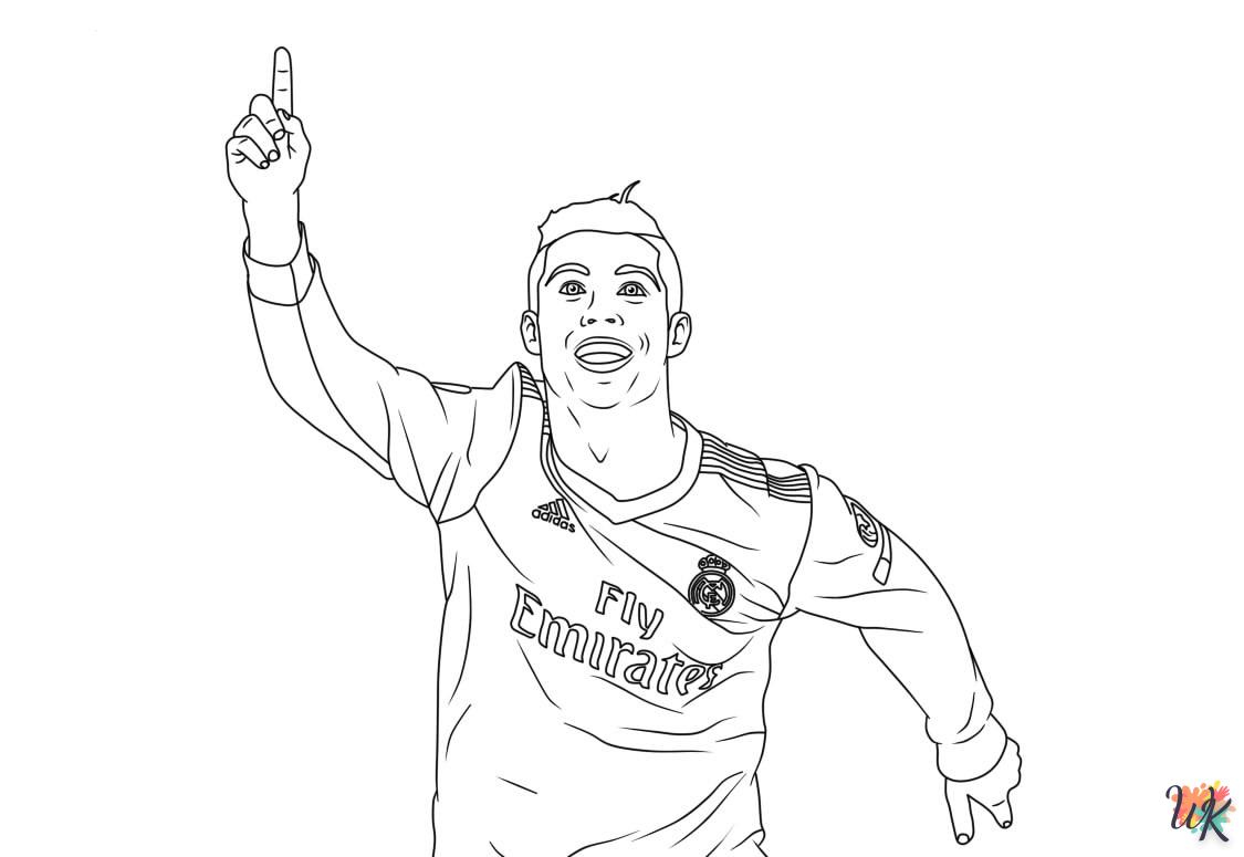 coloriage Ronaldo  en ligne pour bebe de 2 ans