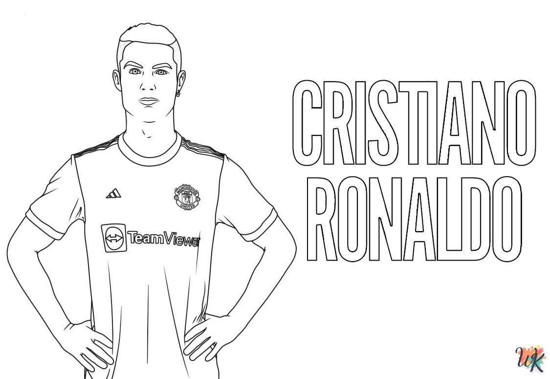 coloriage Ronaldo  de pour enfants