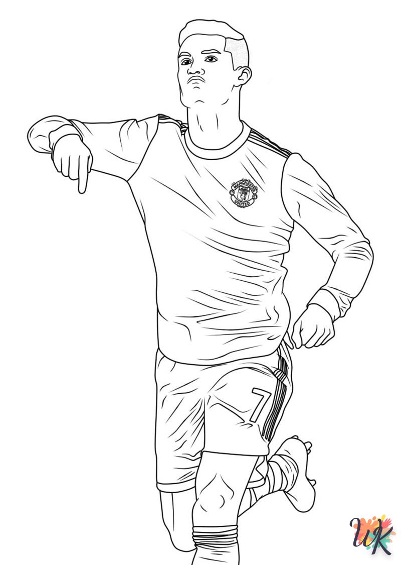 coloriage Ronaldo  à imprimer gratuit