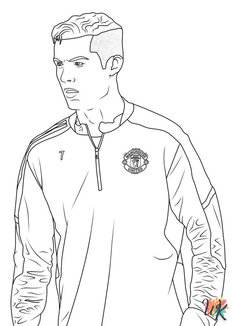 coloriage Ronaldo  en ligne a colorier