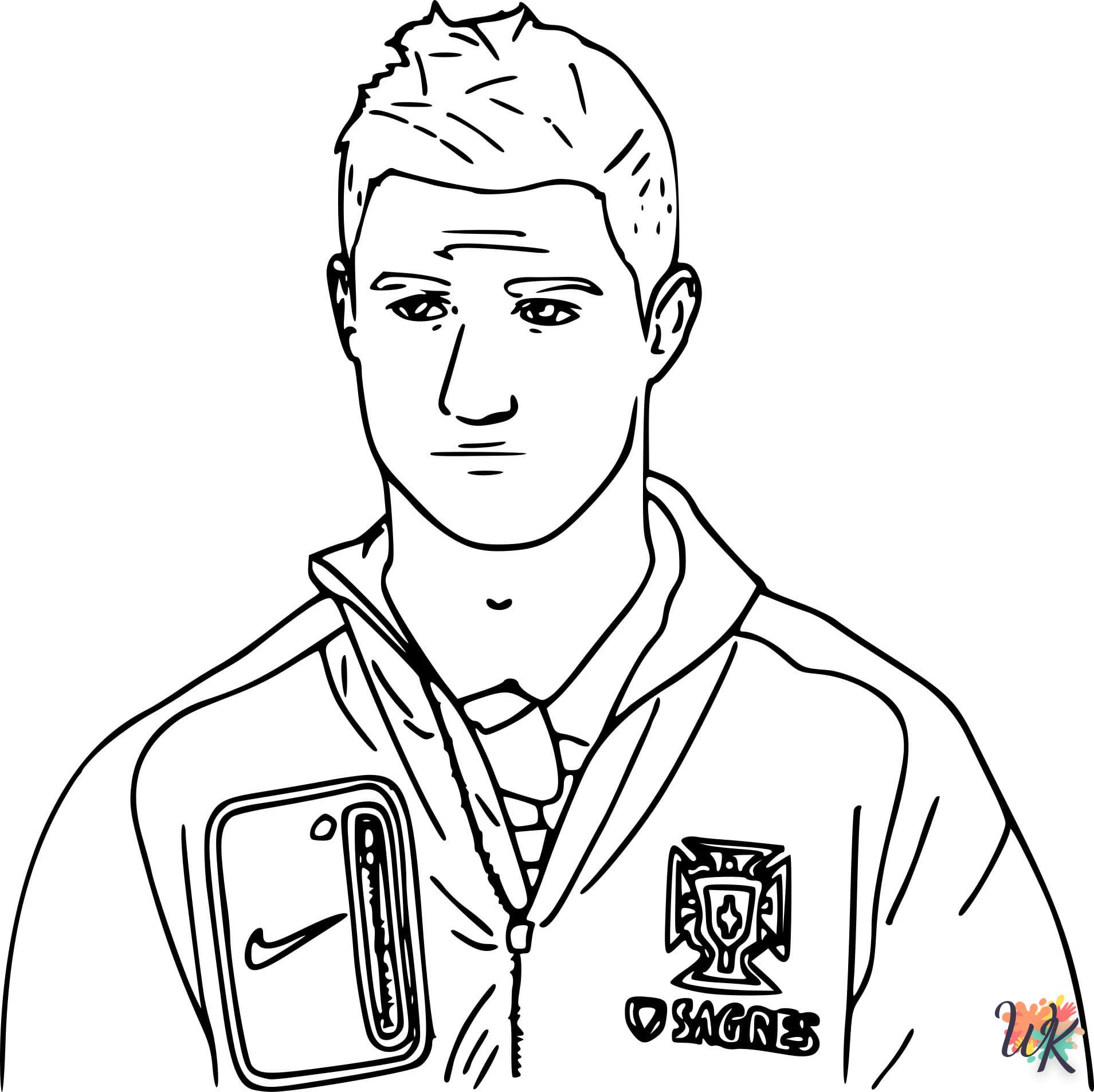 coloriage Ronaldo  à colorier en ligne gratuit