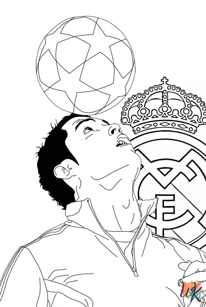 coloriage Ronaldo  gratuit en ligne