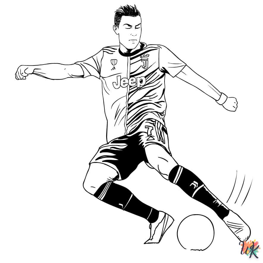 coloriage Ronaldo  pour enfant a imprimer