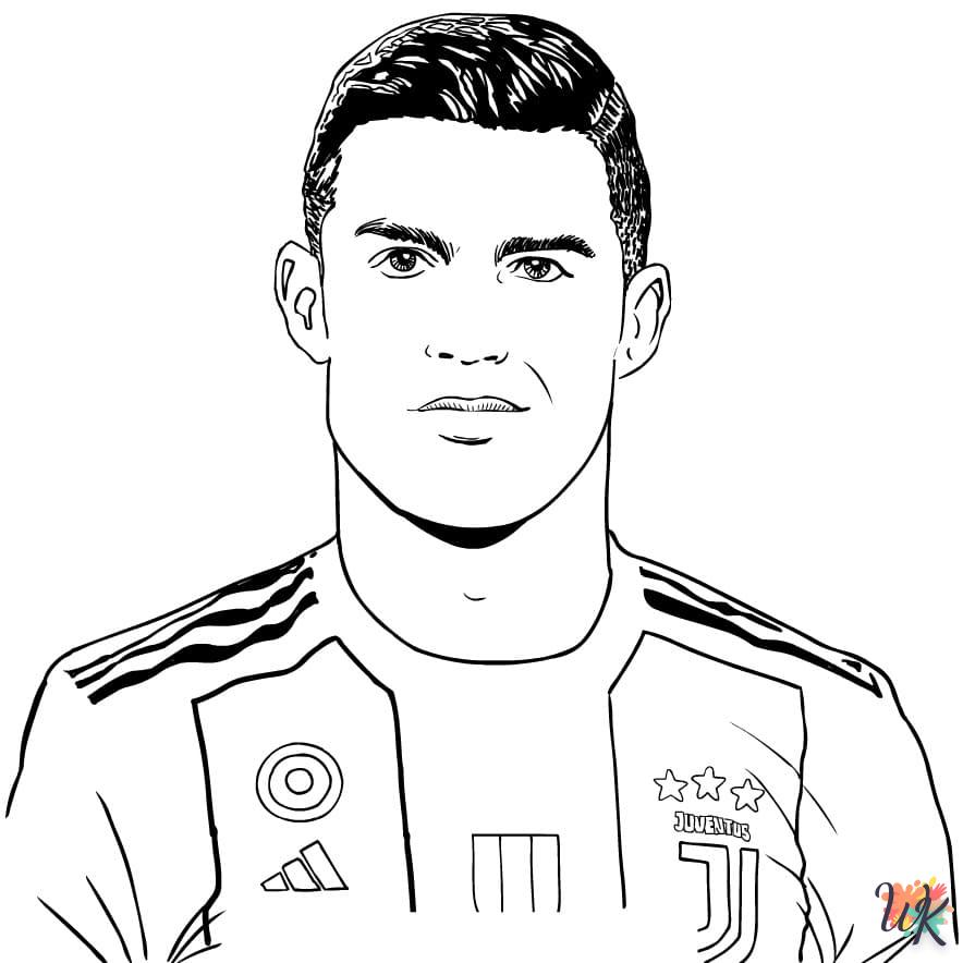 coloriage Ronaldo  pour enfant de 5 ans