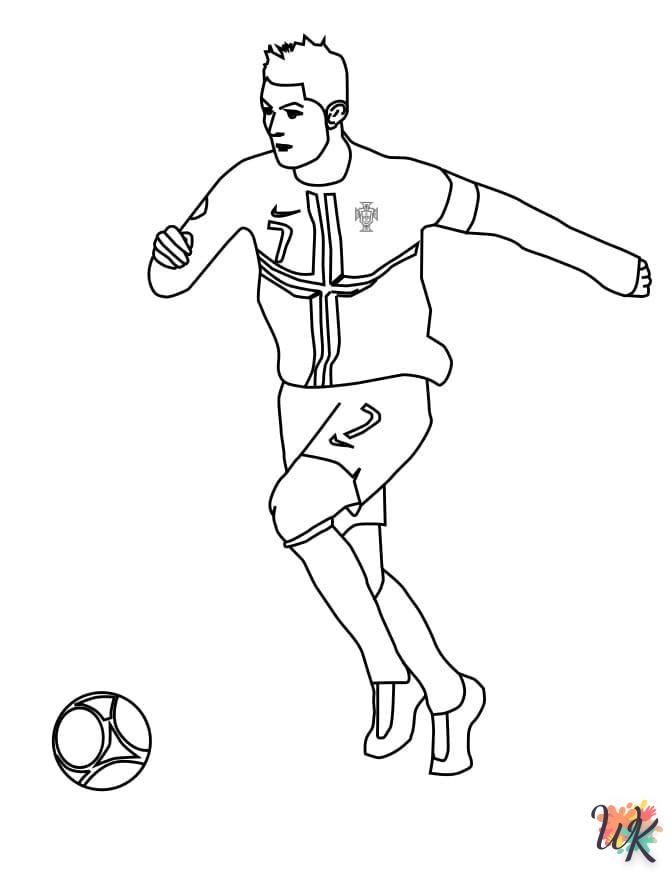 coloriage Ronaldo  pour enfant de 2 ans