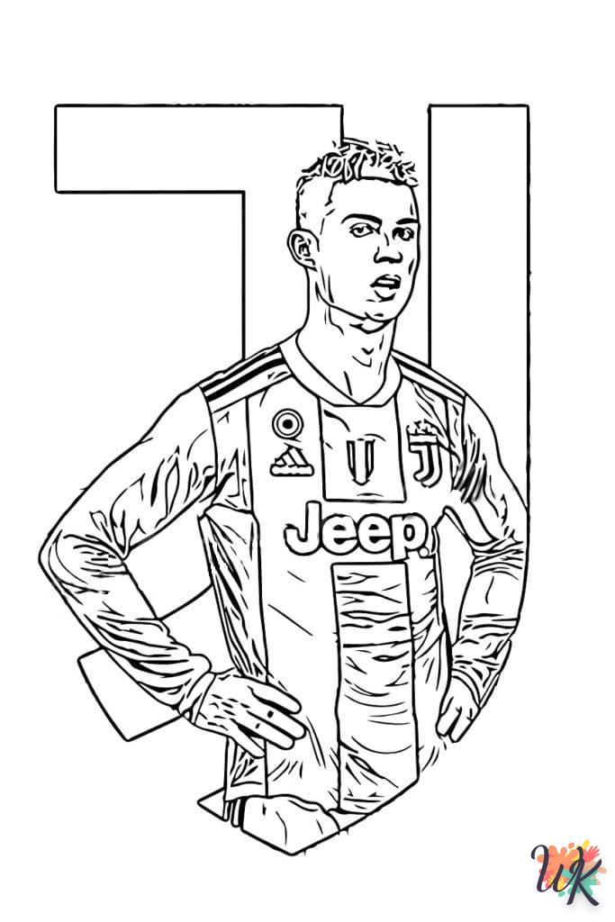 image pour coloriage Ronaldo  enfant