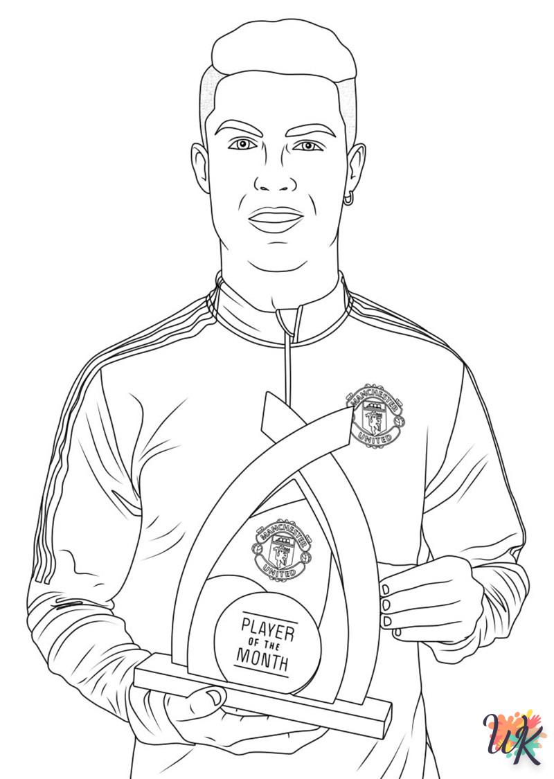 coloriage Ronaldo  à imprimer pour enfant de 2 ans