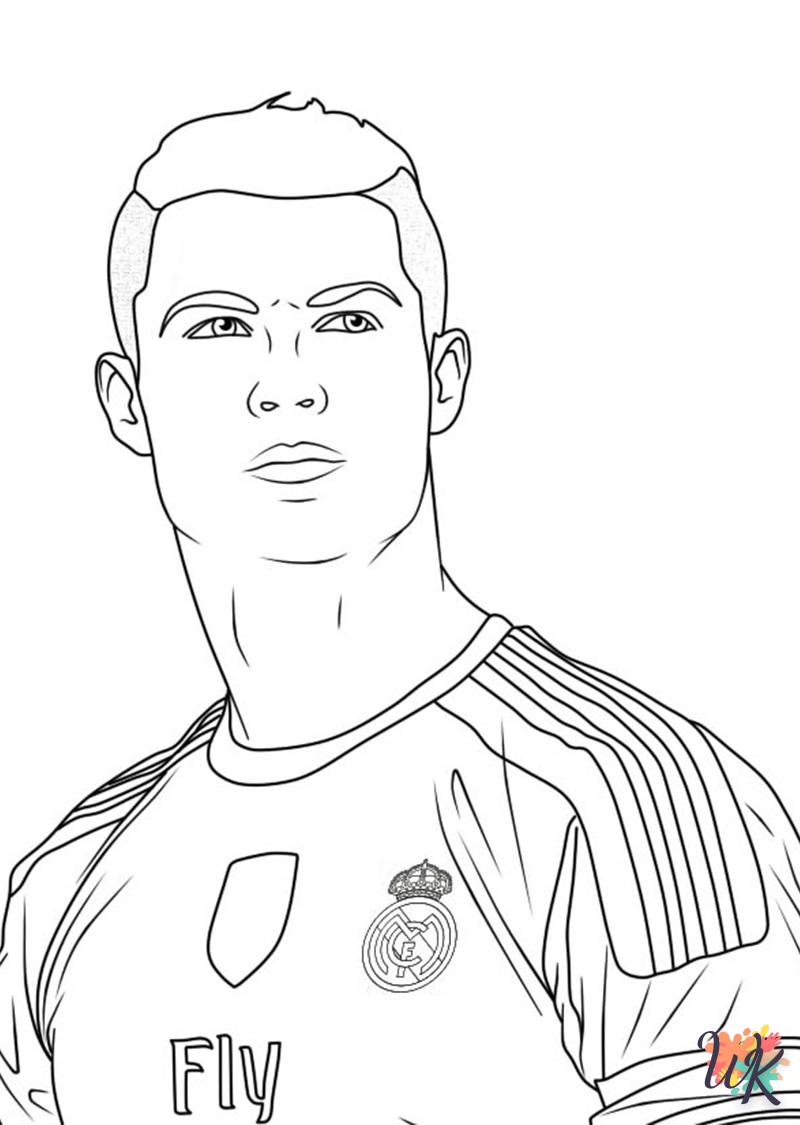 coloriage Ronaldo  en ligne pour enfant