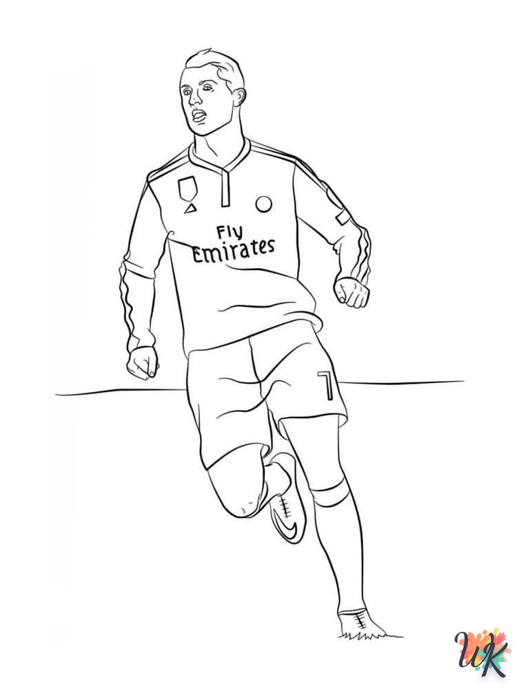 coloriage Ronaldo  a dessiner et imprimer