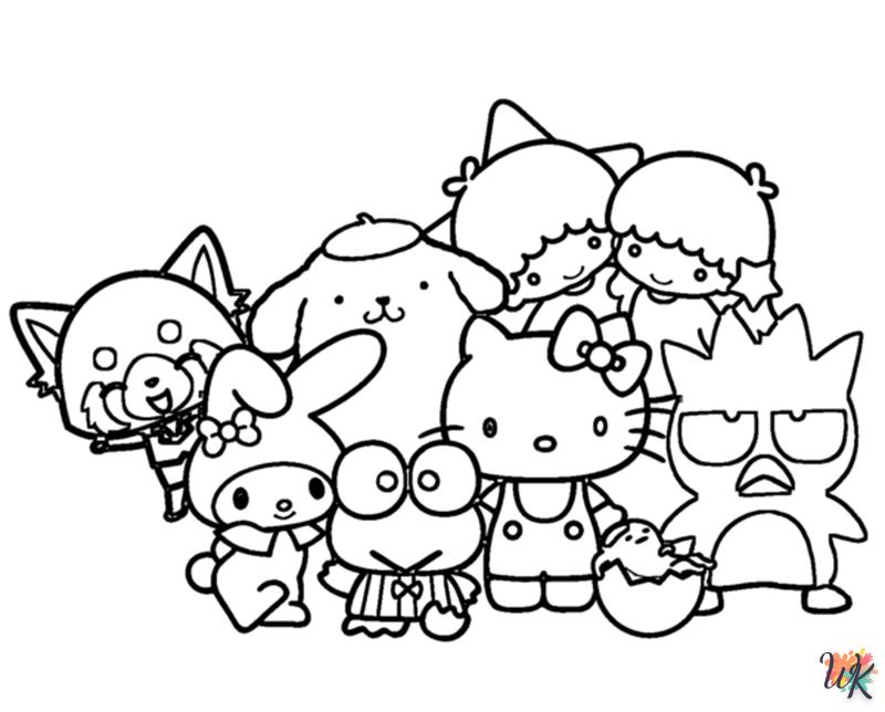 à imprimer coloriage Sanrio