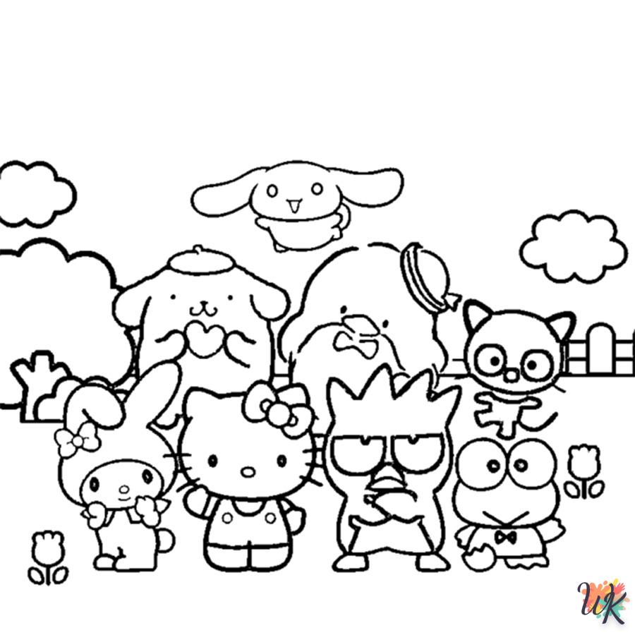 coloriage Sanrio  en ligne maternelle