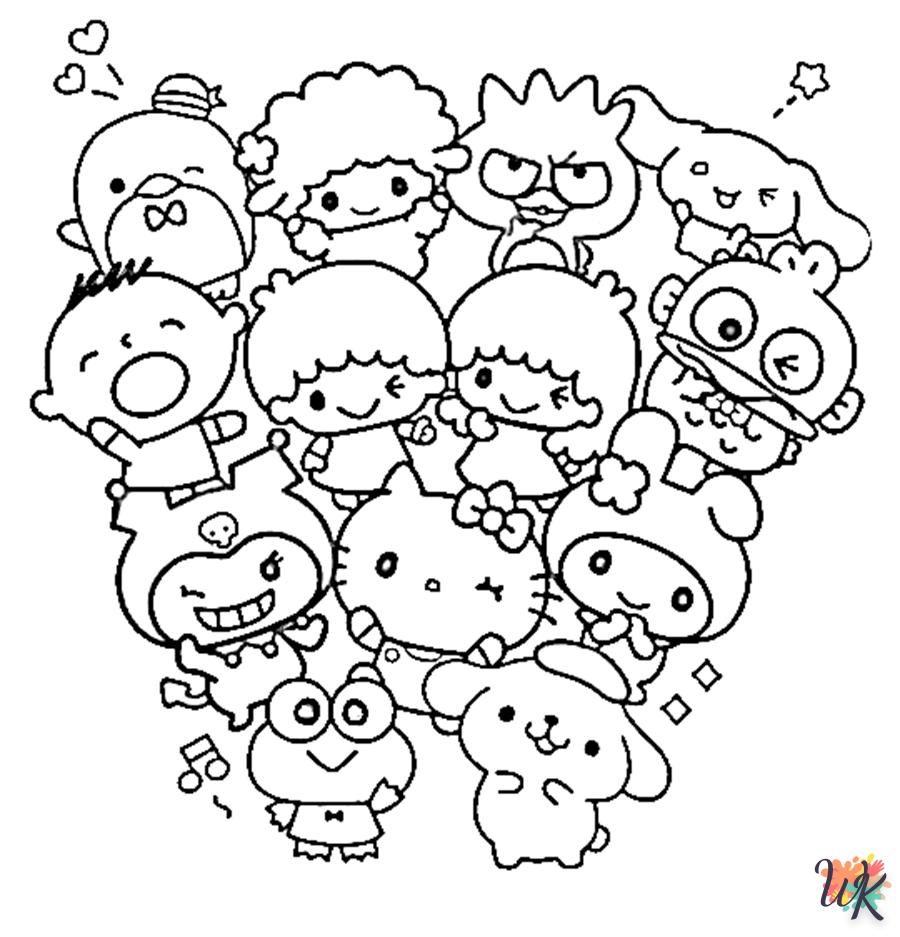 coloriage Sanrio  gratuit en ligne