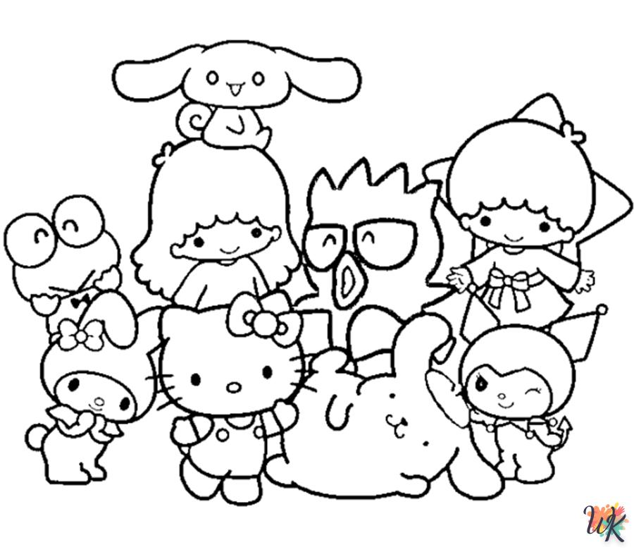 coloriage Sanrio  pour enfant de 10 ans