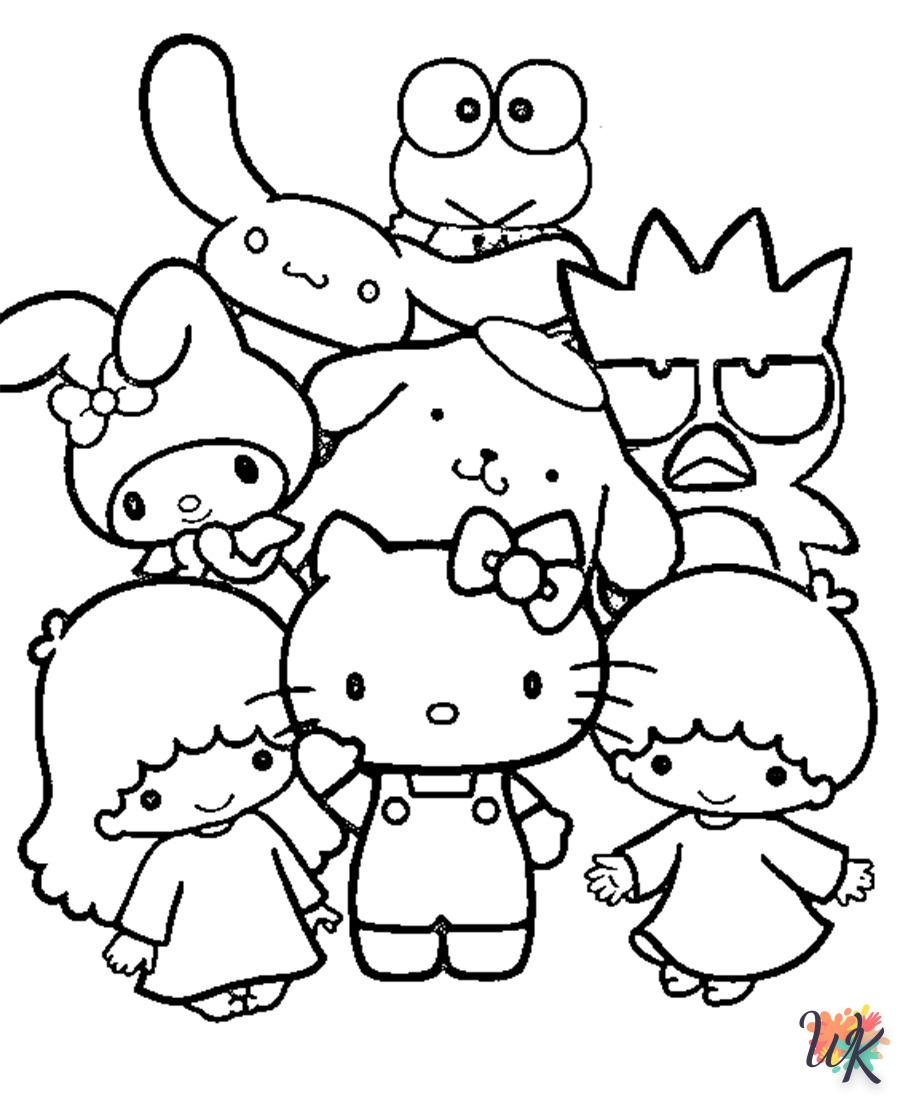 imprimer coloriage Sanrio  gratuit