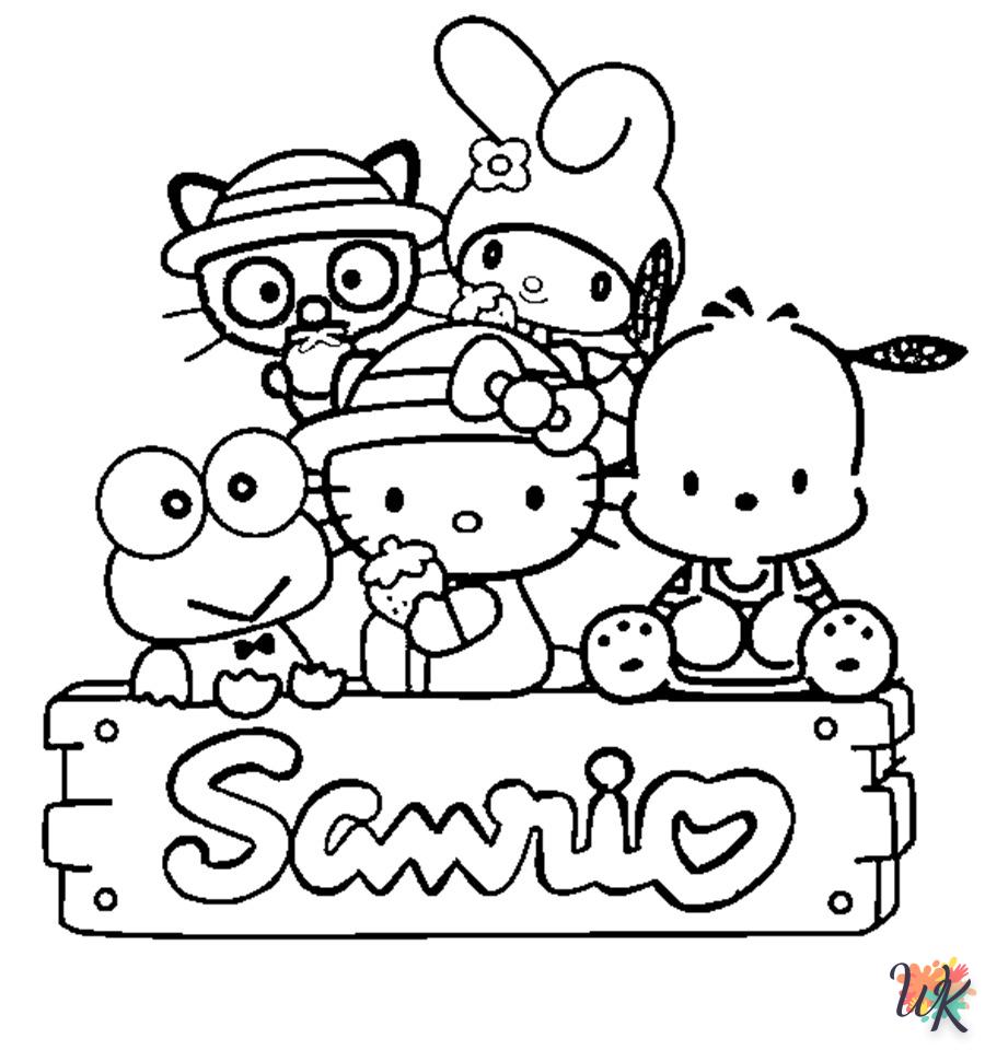 coloriage Sanrio  à imprimer gratuitement pdf