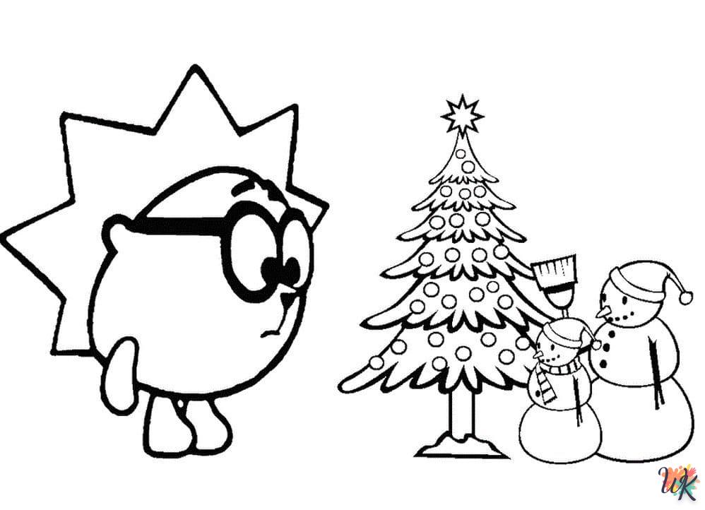 coloriage Sapin de Noël  pour enfant de 7 ans