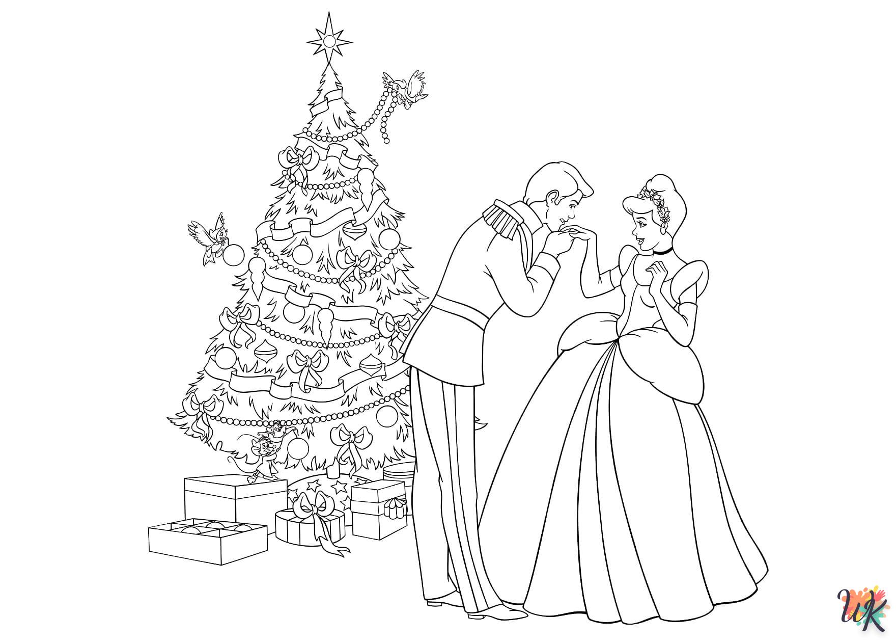 coloriage Sapin de Noël  à imprimer pdf gratuit 1