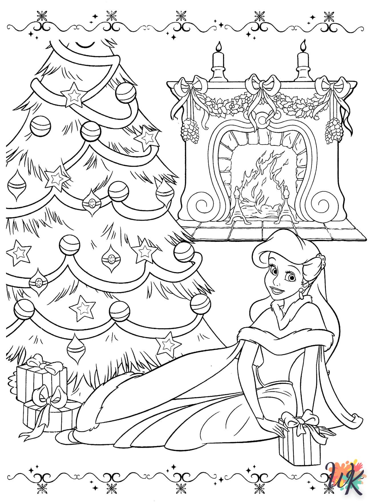 activité coloriage Sapin de Noël  en ligne