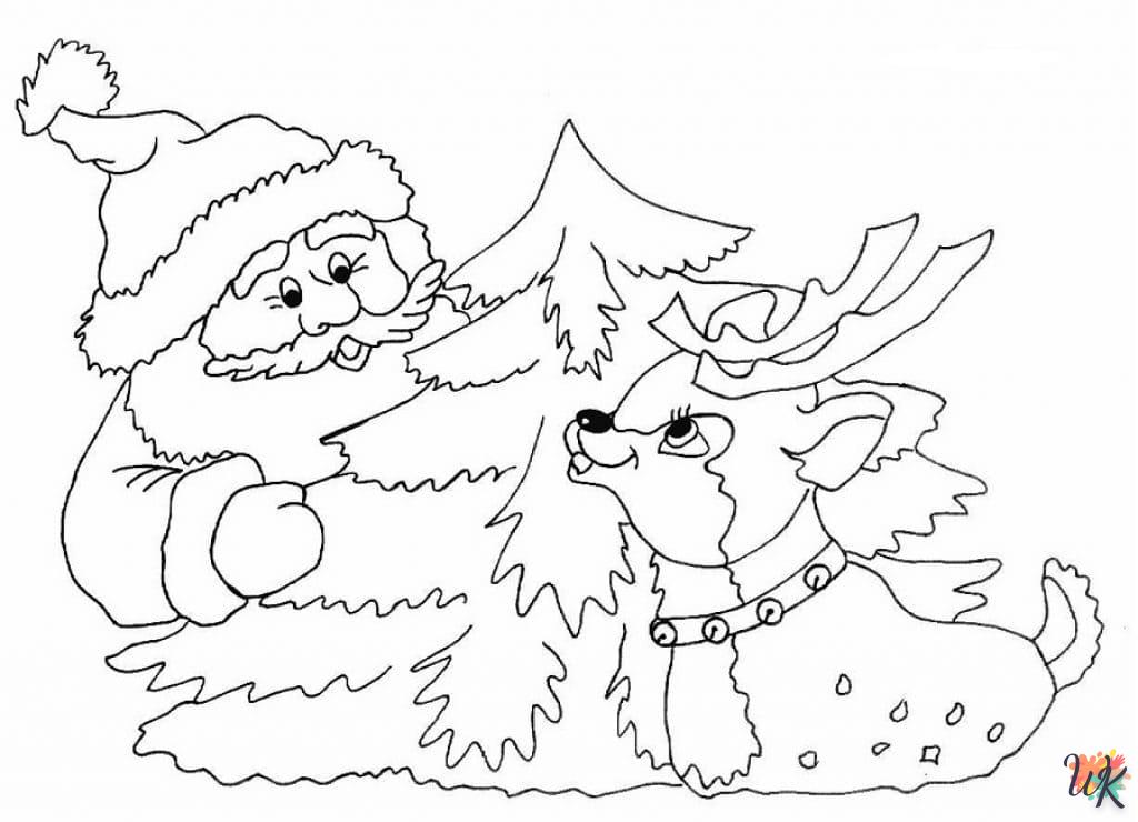 coloriage Sapin de Noël  pour enfants