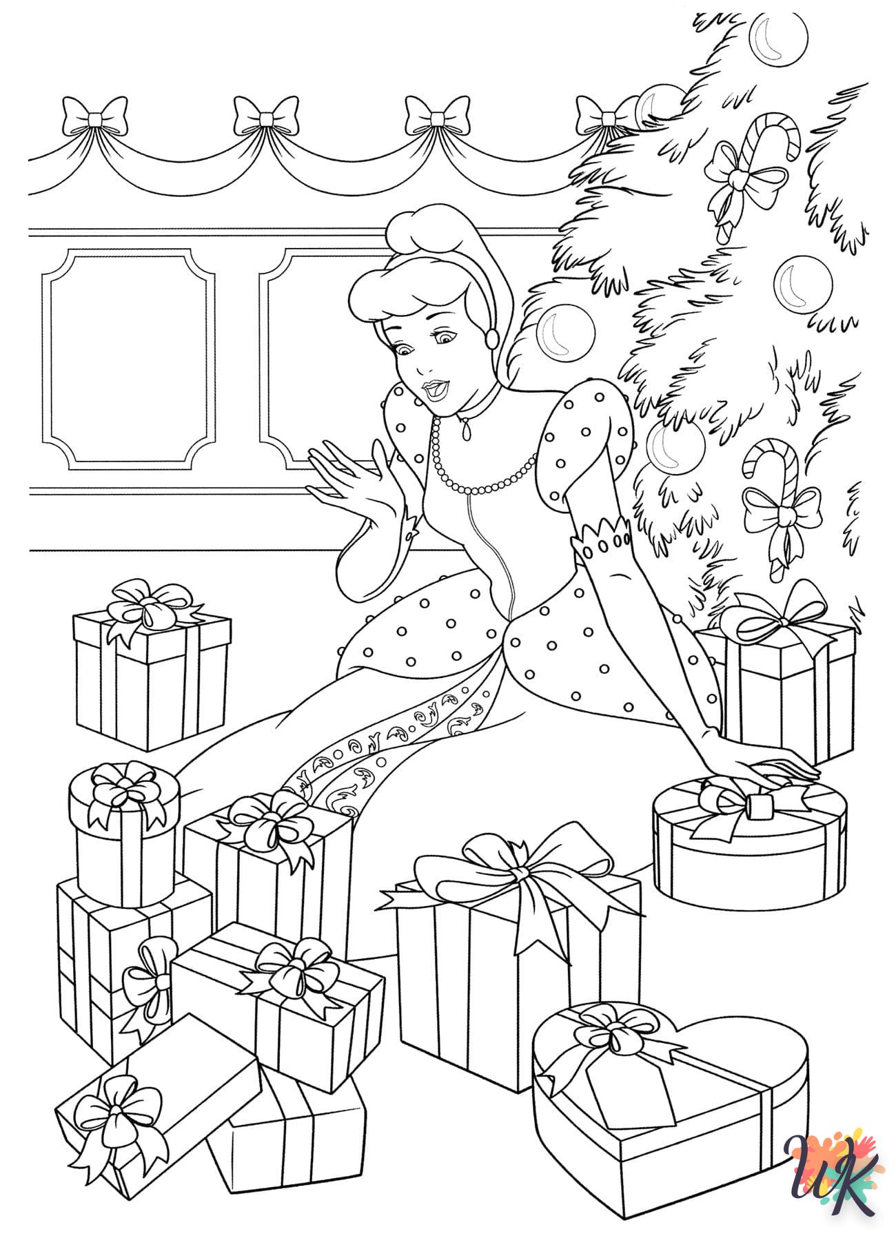 coloriage Sapin de Noël  et decoupage