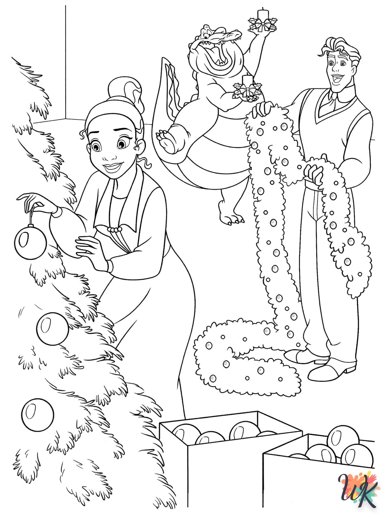 coloriage Sapin de Noël  gratuit 1