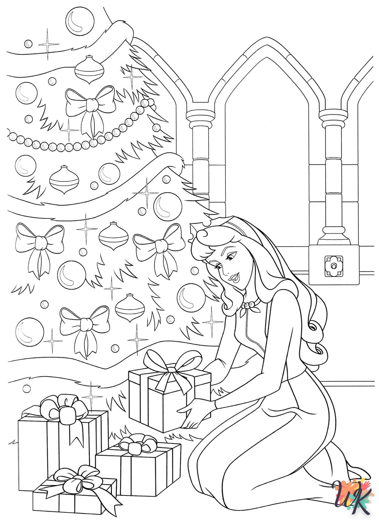 coloriage Sapin de Noël  à imprimer pour enfant de 8 ans