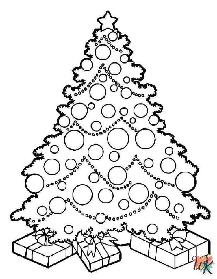 coloriage Sapin de Noël  en ligne à imprimer 1