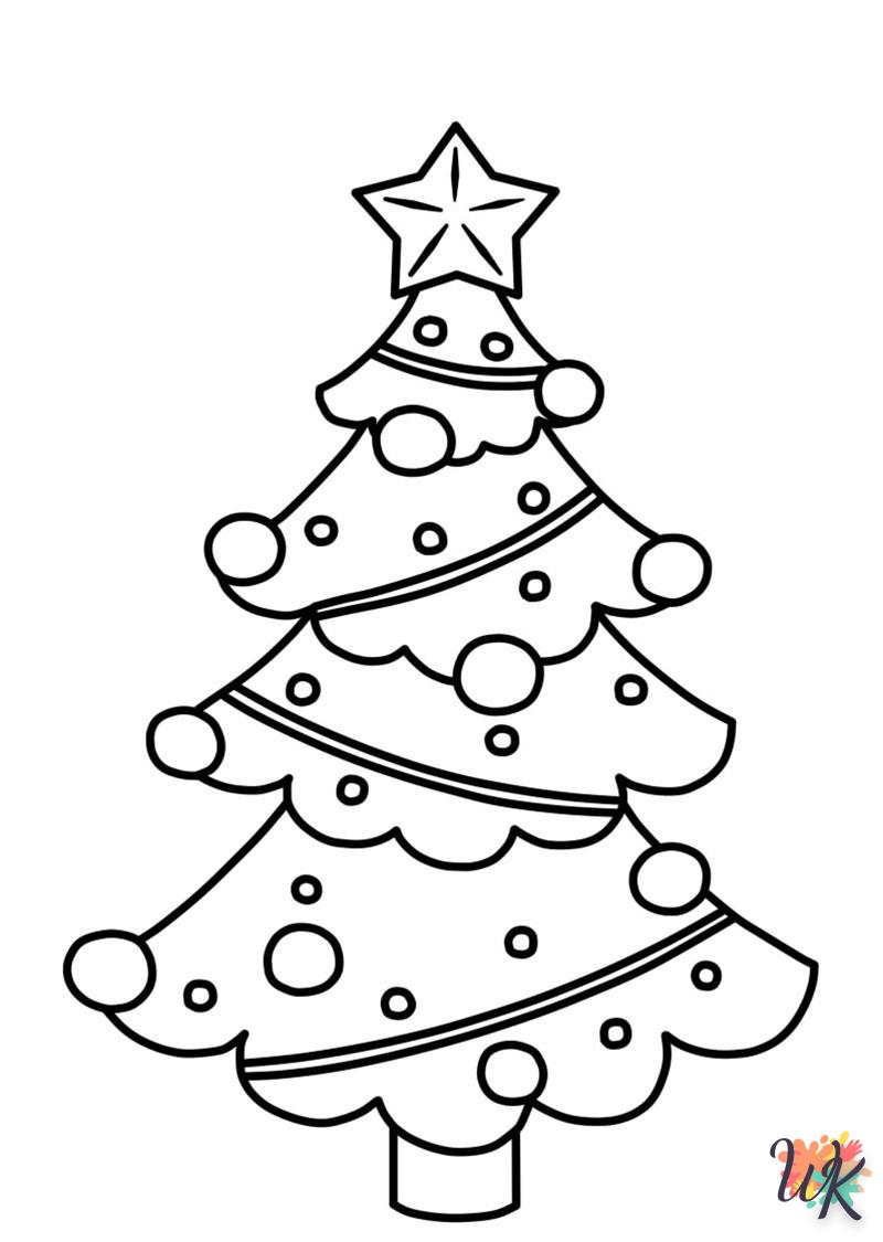 coloriage Sapin de Noël  a colorier en ligne 1