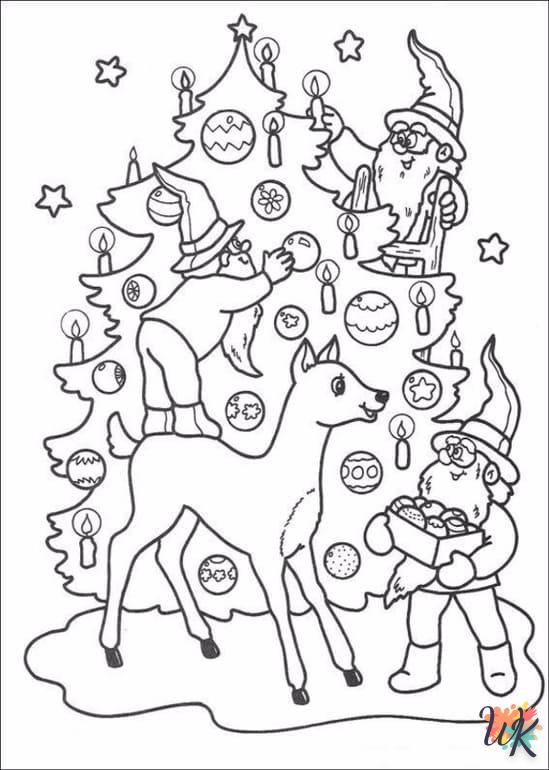 coloriage Sapin de Noël  à imprimer pdf gratuit