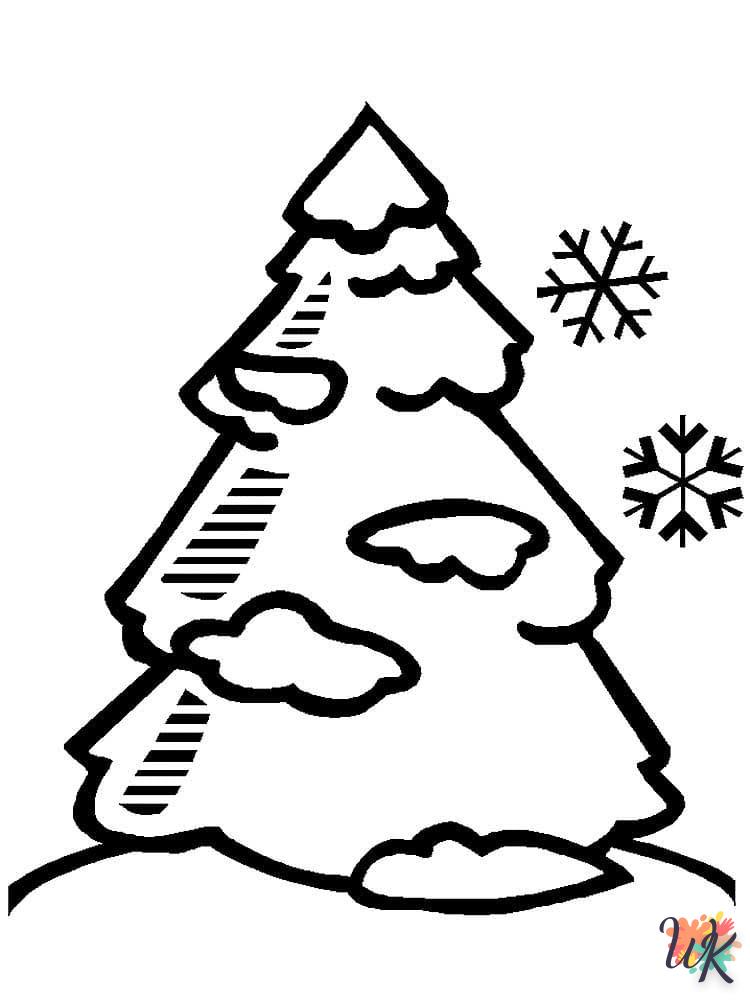 coloriage Sapin de Noël  bebe à imprimer