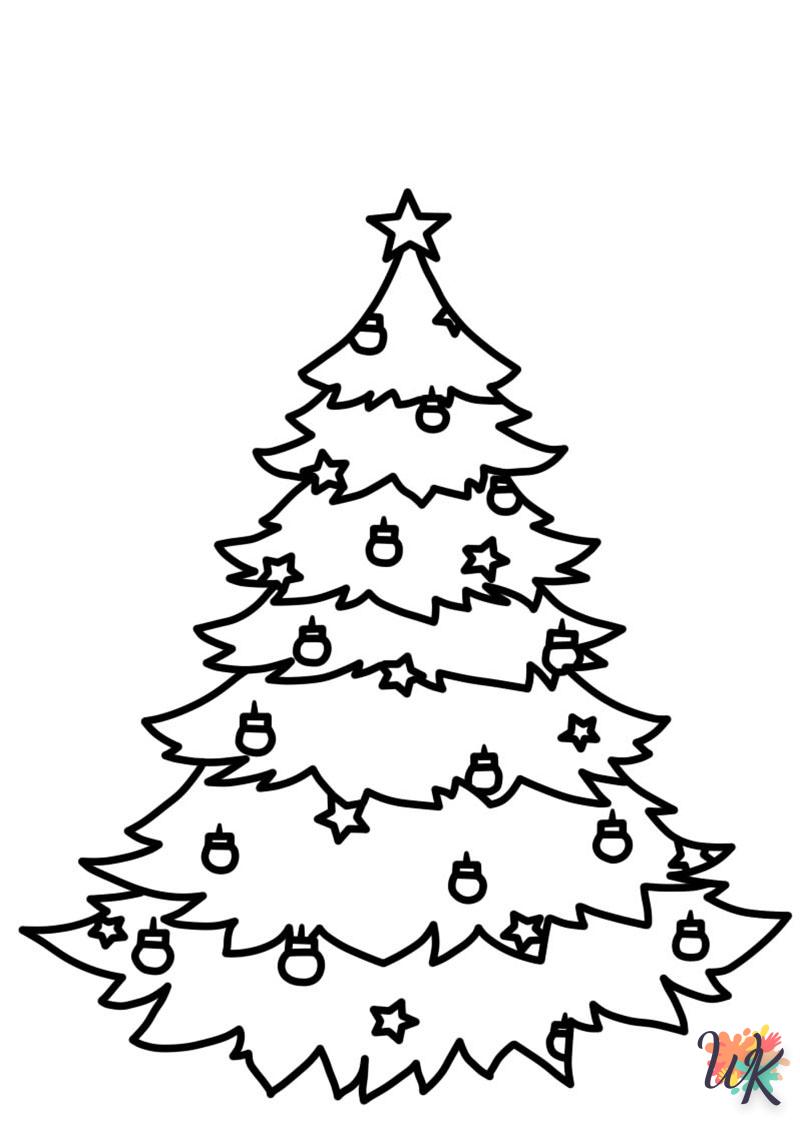 coloriage Sapin de Noël  en ligne adulte gratuit