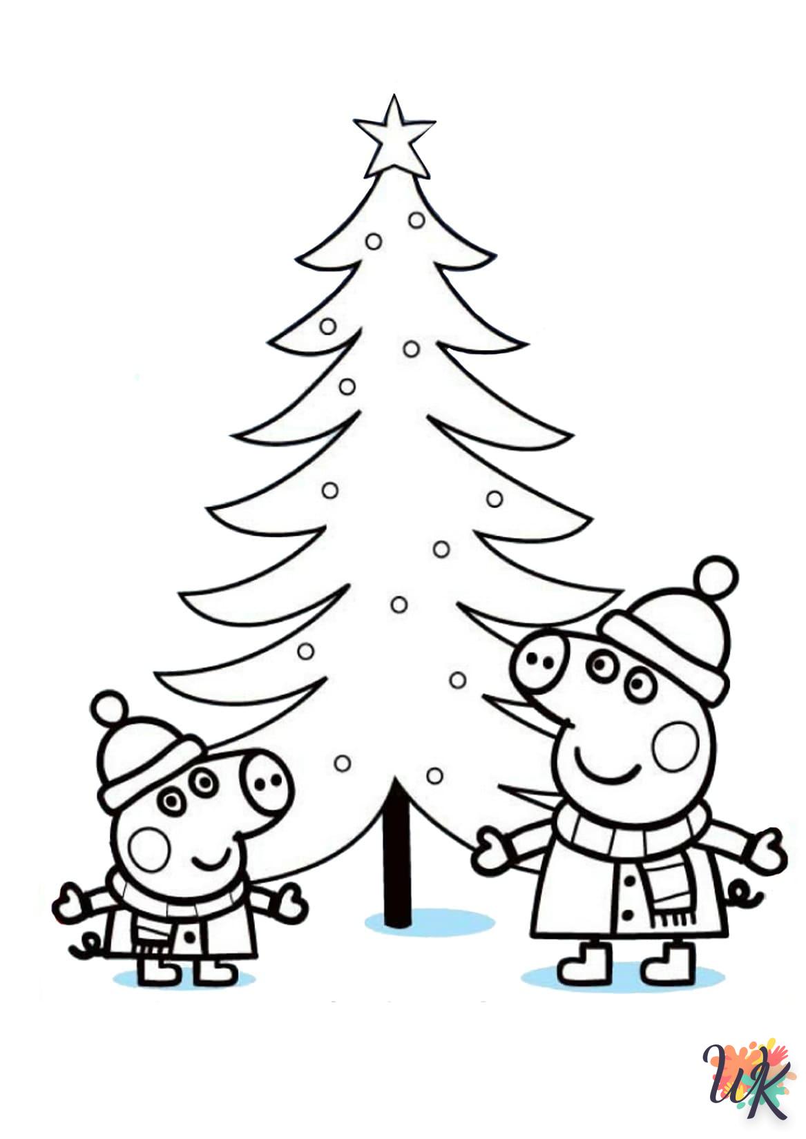 coloriage Sapin de Noël  enfant 8 ans a imprimer