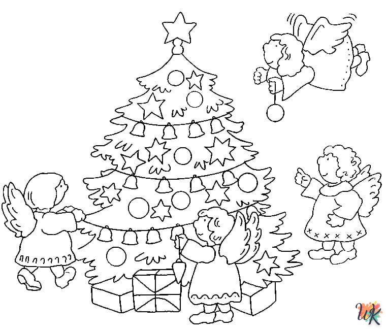 coloriage Sapin de Noël  à imprimer pdf