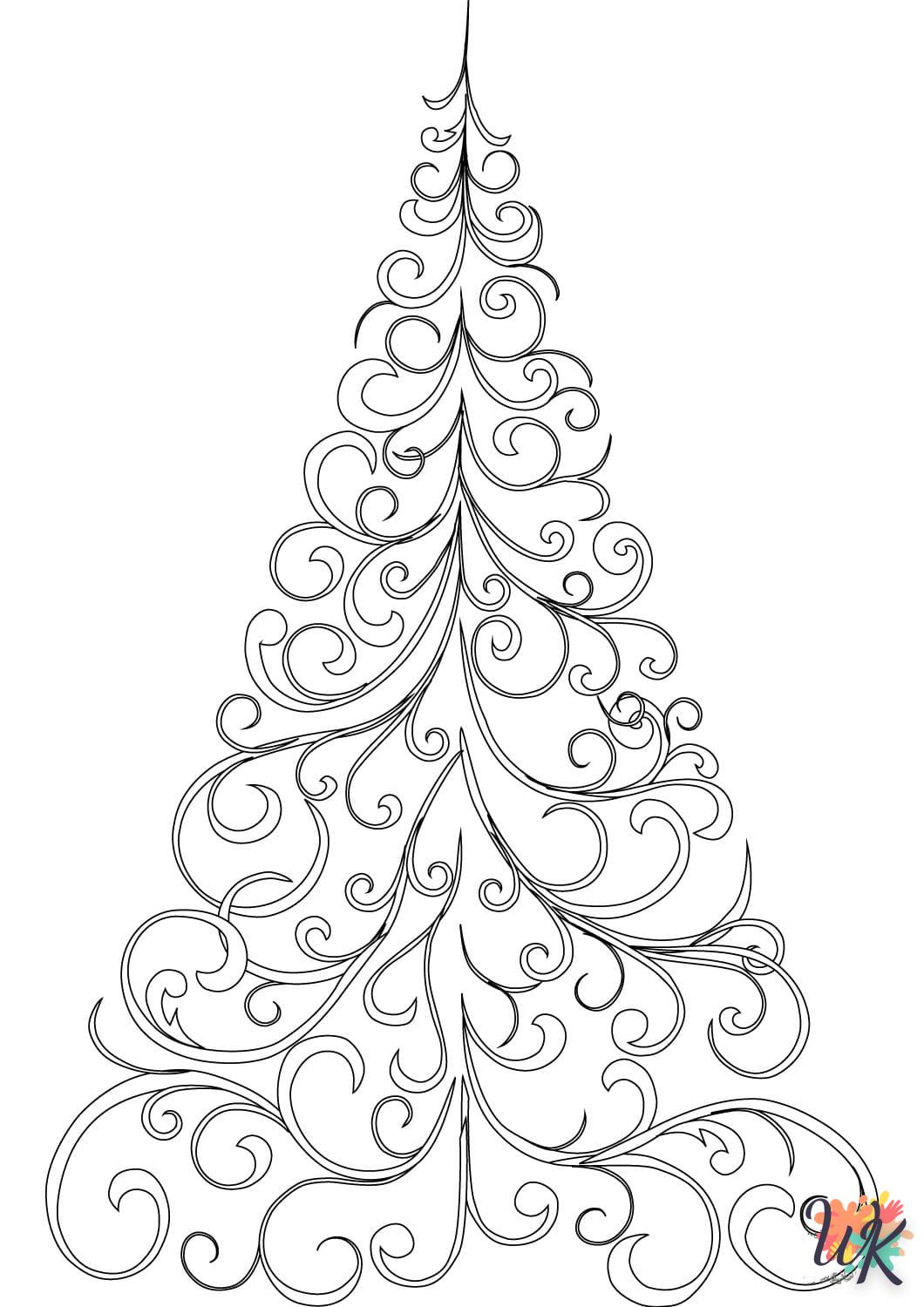 coloriage Sapin de Noël  à imprimer a4