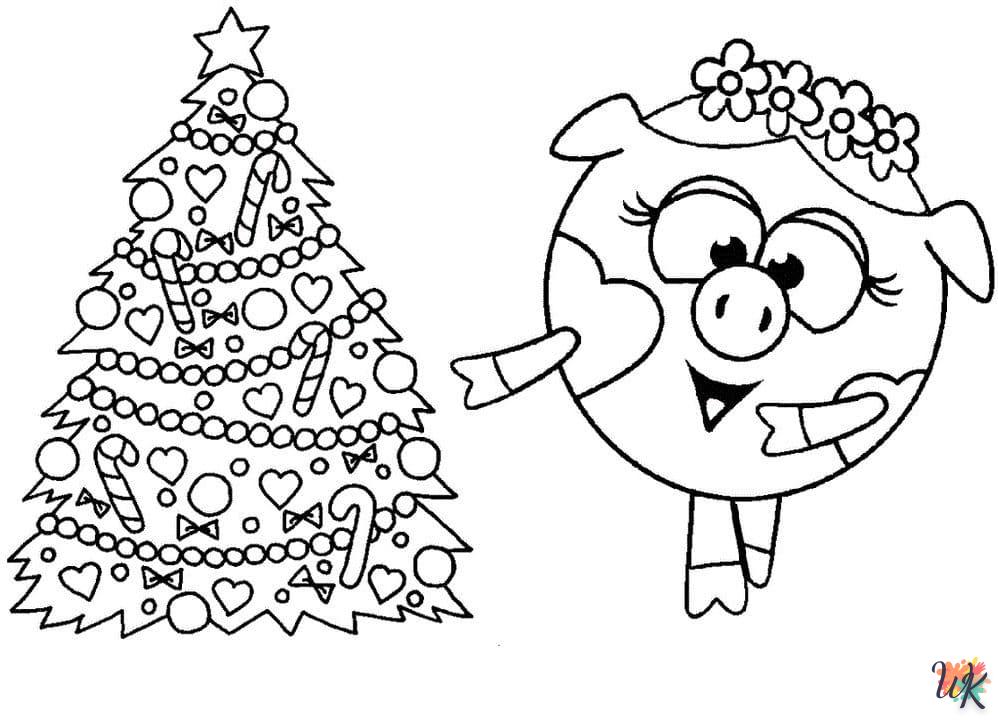 coloriage Sapin de Noël  gratuit a imprimer