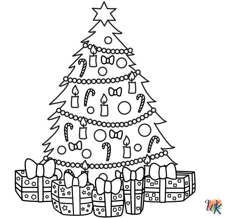 coloriage Sapin de Noël  à imprimer gratuitement pdf