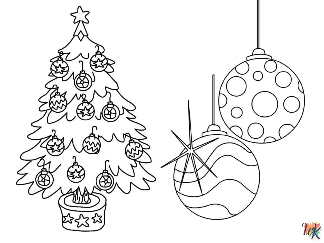 imprimer coloriage Sapin de Noël 1