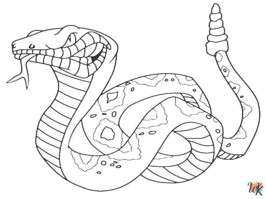 Coloriage Serpent 12