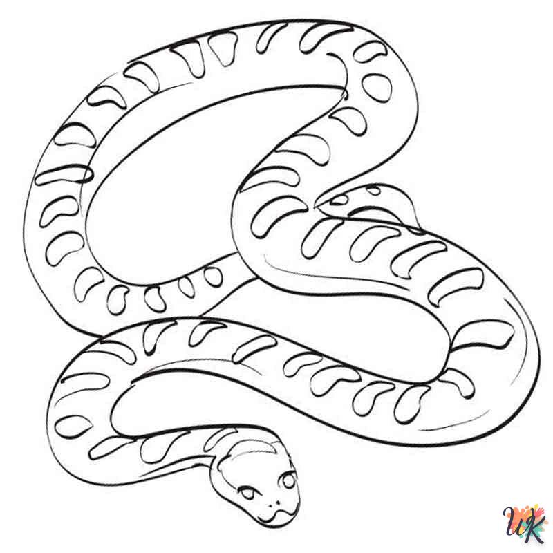 Coloriage Serpent 15