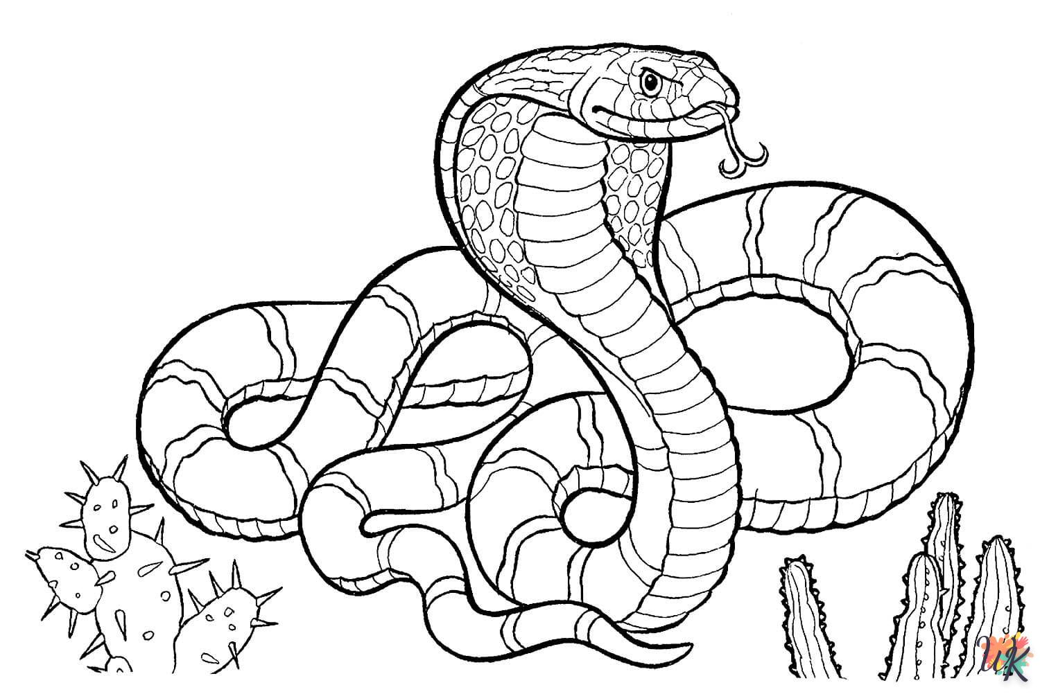 Coloriage Serpent 25