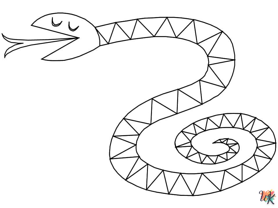 Coloriage Serpent 3