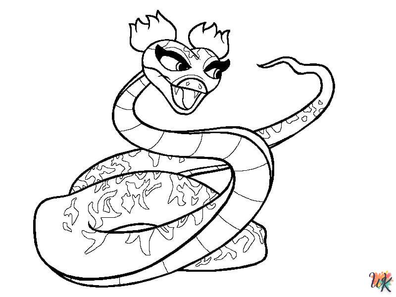 Coloriage Serpent 4